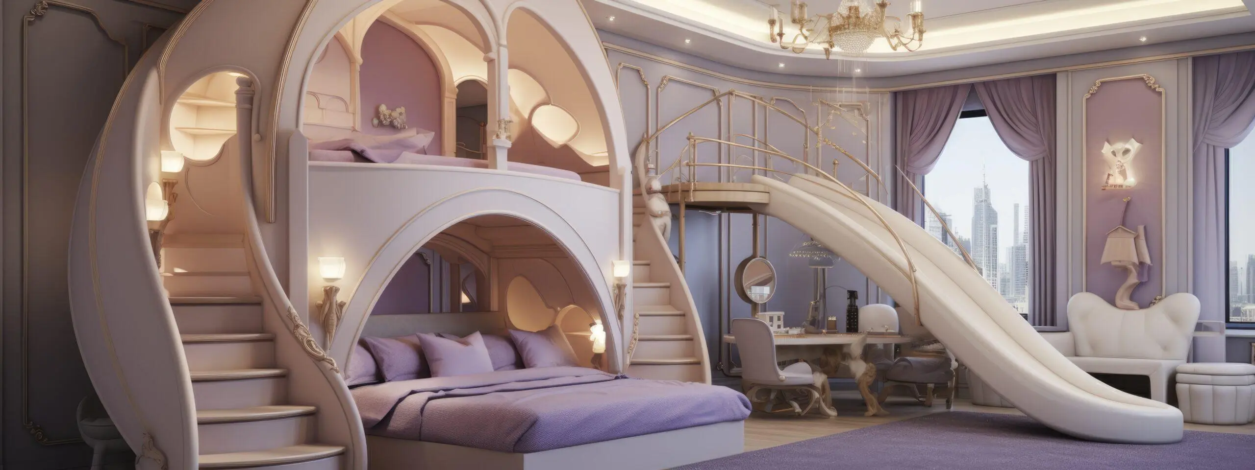 Here are a few options for descriptive ALT text for the image, ranging from more concise to more detailed, keeping in mind the context of a "Top Kids' Bedroom Interior Design Trends in Doha, Qatar: 2026 Luxury Edition" post. **Option 1 (Concise & Keyword-Focused):** > Luxurious Doha kids' bedroom in soft pastel hues, reflecting 2026 luxury interior design trends. **Option 2 (Slightly More Descriptive):** > A dreamy, luxurious Doha children's bedroom featuring a serene palette of soft pastel colors, showcasing a 2026 luxury interior design trend. **Option 3 (Focus on Atmosphere & Elements):** > Elegant and serene Doha kids' bedroom interior with soft pastel walls and accents, embodying 2026 luxury design for children's spaces. **Option 4 (More Detailed - if the image shows specific features):** > A sophisticated Doha kids' bedroom in soft pastel shades of [mention specific colors if visible, e.g., blush pink and mint green], with [mention any visible furniture or decor, e.g., plush seating and whimsical wall art], exemplifying 2026 luxury interior design trends. **Key considerations for choosing the best option:** * **What is most prominent in the image?** If there are specific furniture pieces, textures, or decorative elements that are particularly striking and represent the "luxury" aspect, consider incorporating them. * **How much detail is needed?** For a general overview, Option 1 or 2 is good. If the image is meant to highlight specific design choices, a more detailed option might be better. * **Accessibility:** The goal is to convey the essence of the image to someone who cannot see it. **Recommendation:** For this specific post title, **Option 2** or **Option 3** strikes a good balance between conciseness, descriptiveness, and incorporating the keywords from your post. If the image has very distinct luxury features, you might lean towards Option 4.